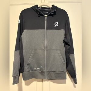 Men’s Peloton Black and Gray Zip-Up Hoodie